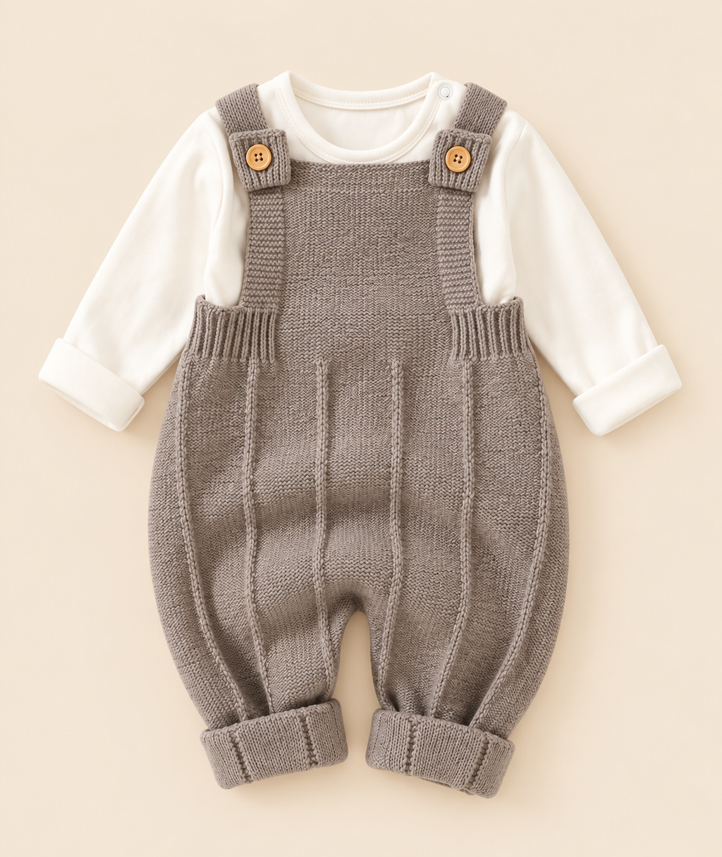 Willow Knit Overall Set