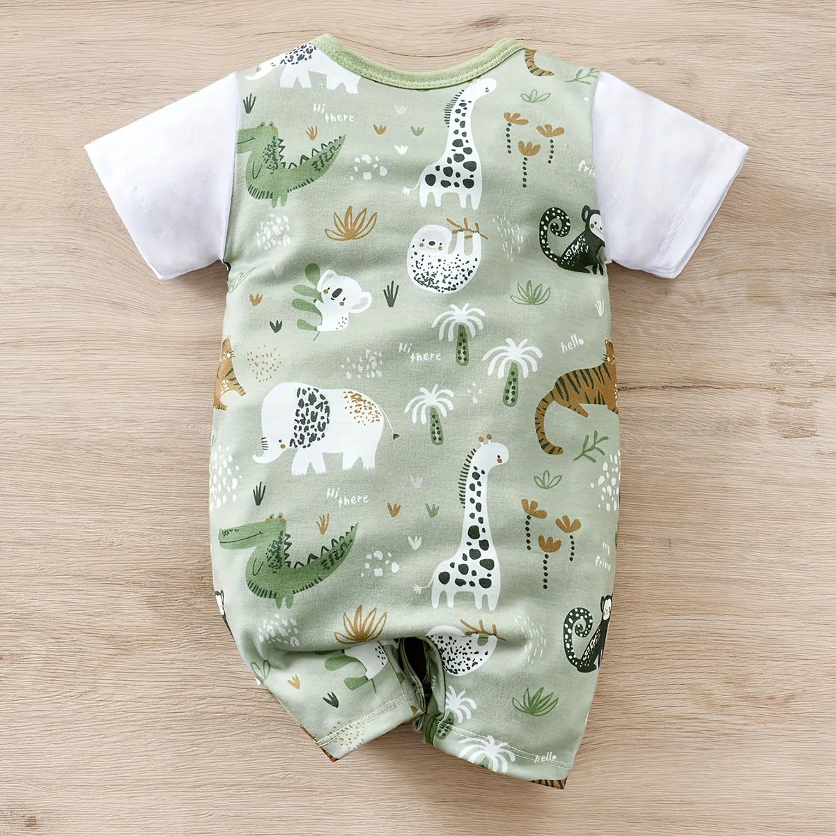 Sage Safari Romper