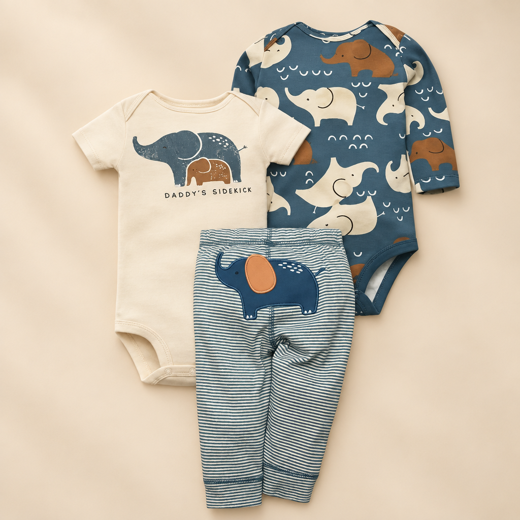 Little Elephant Three-Piece Set