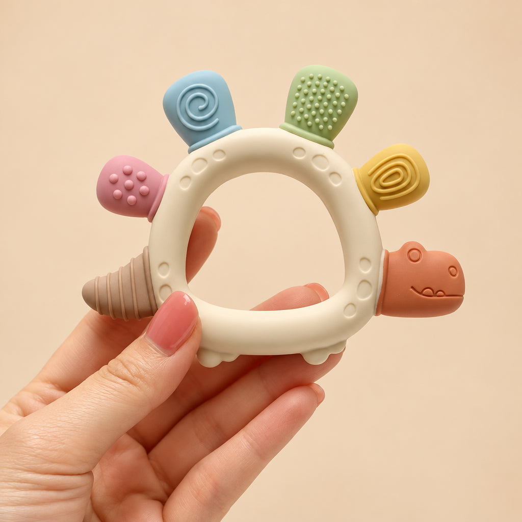 Dino Silicone Teether
