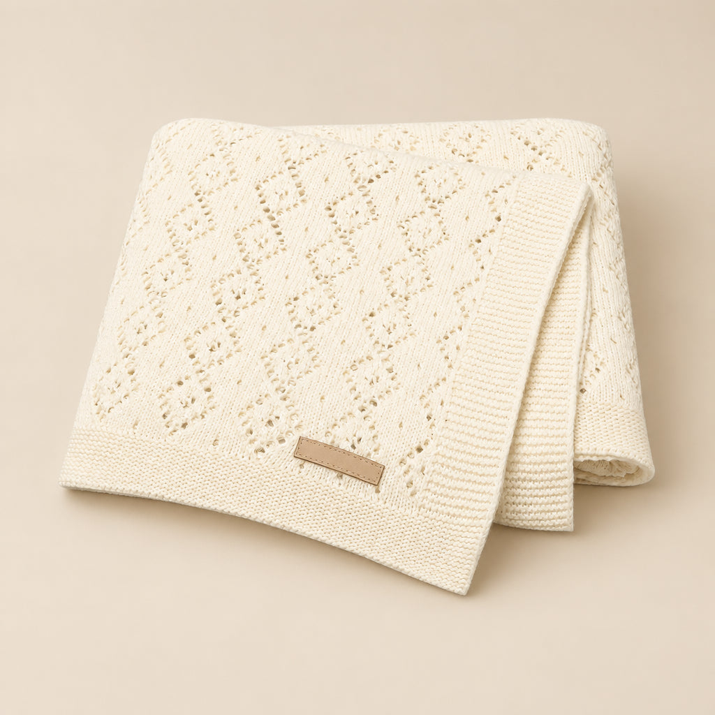 Cloud Knit Cotton Baby Blanket