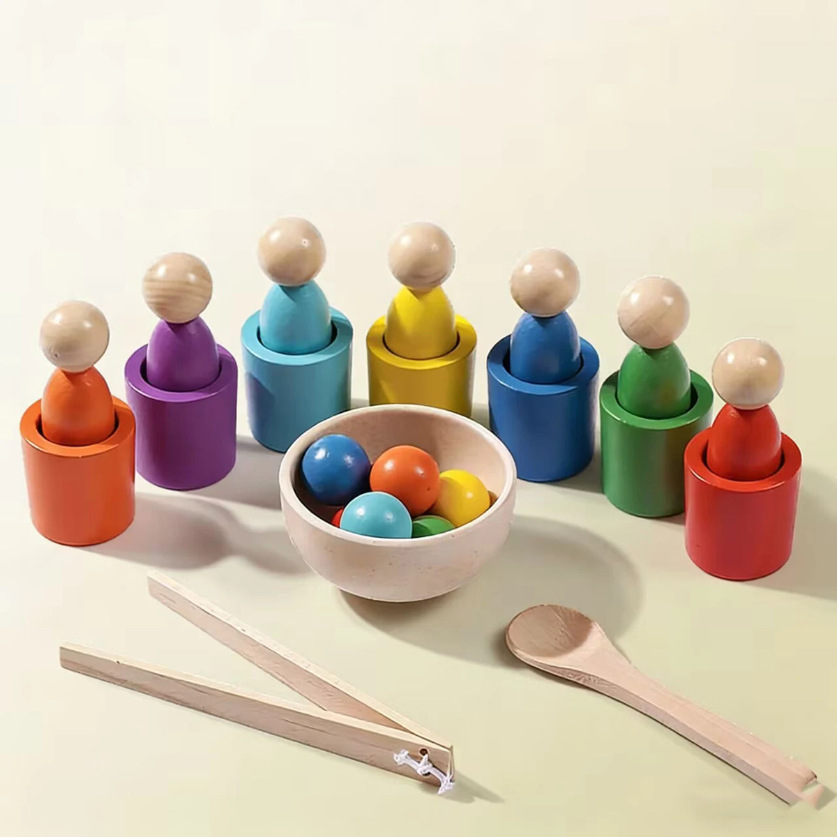 Rainbow Sorting Cups