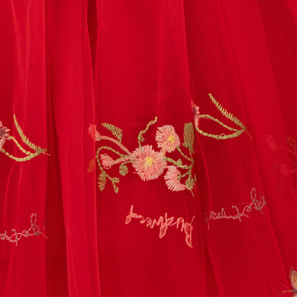 Butterfly Garden Embroidered Dress