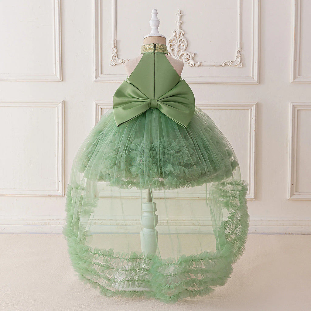 Evelyn Sequin Bow Dress