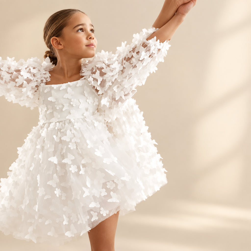 Butterfly Tulle Party Dress