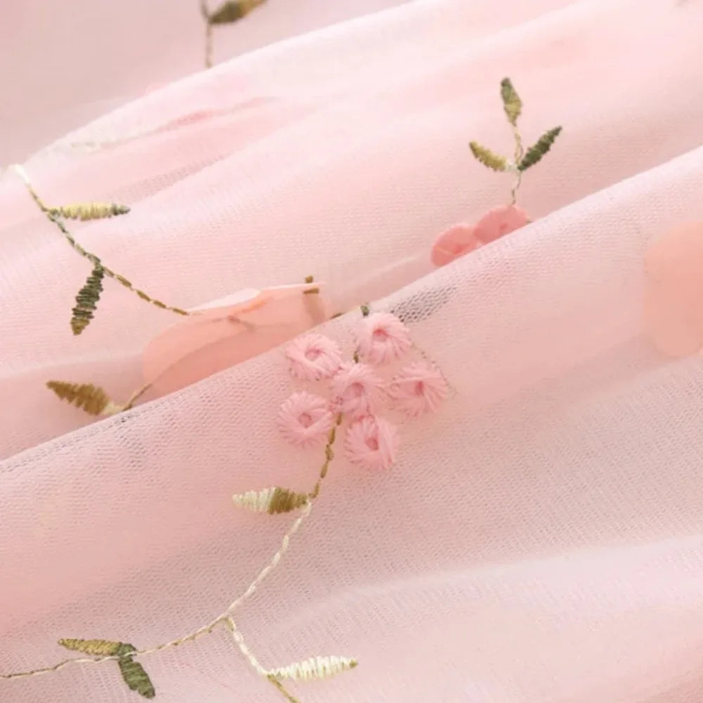 Blossom Embroidered Party Dress