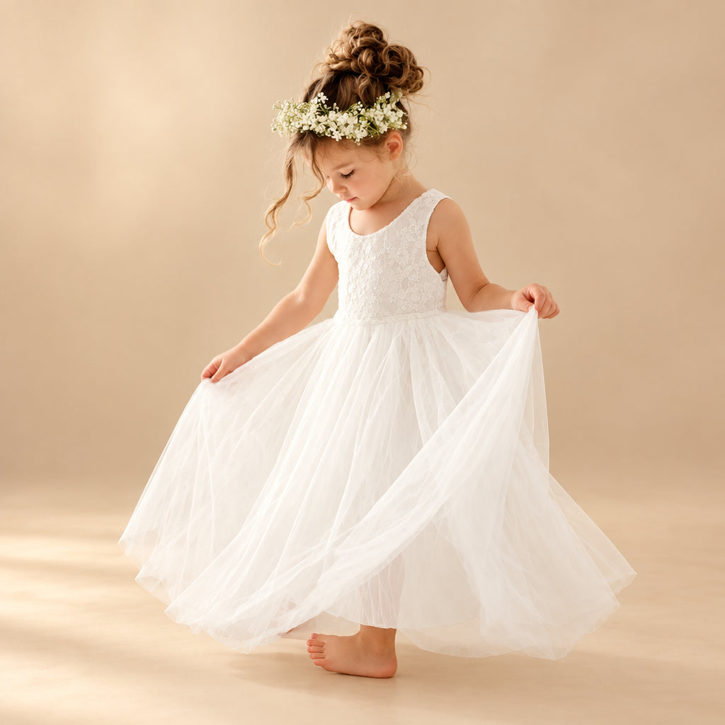 Lace Flower Girl Dress