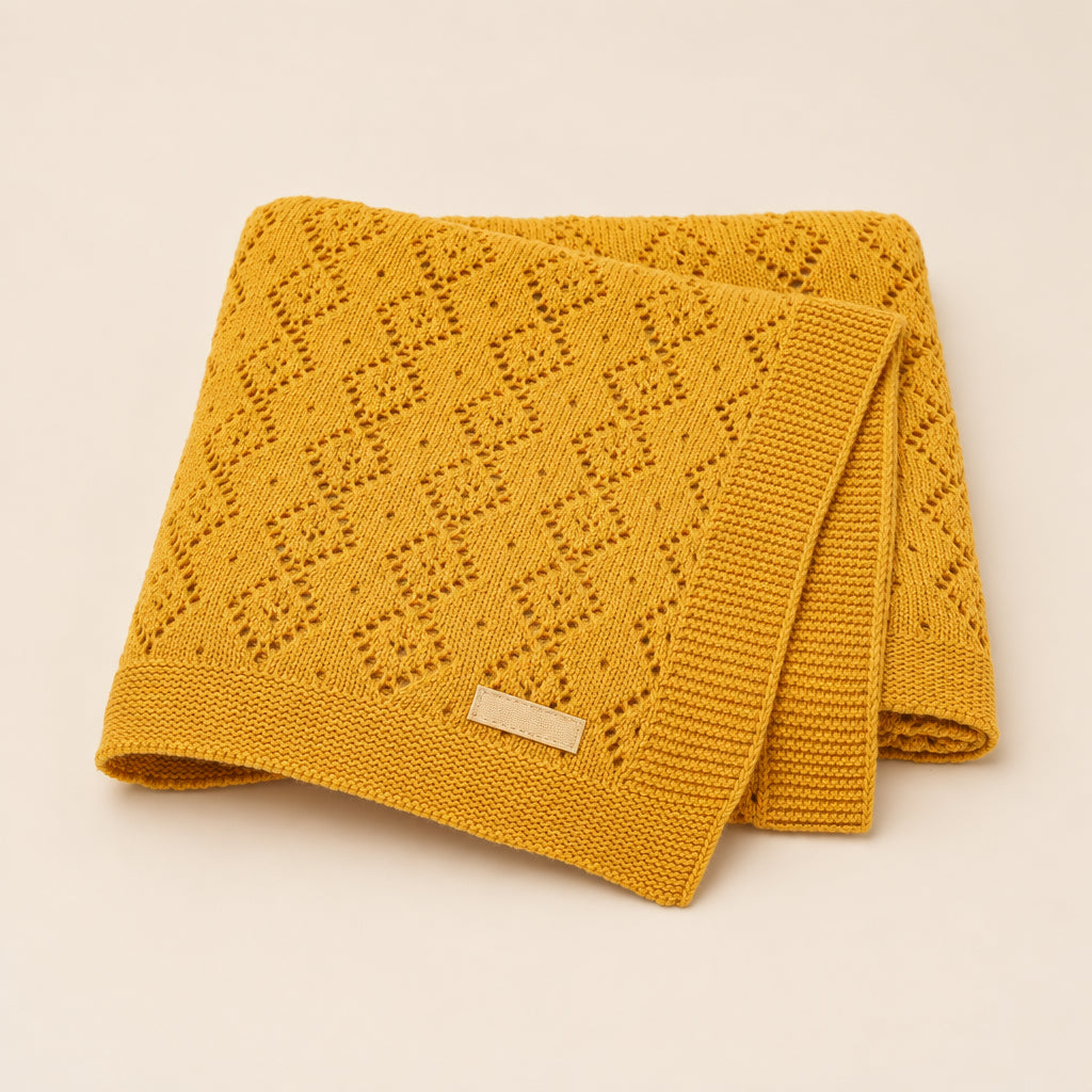 Cloud Knit Cotton Baby Blanket