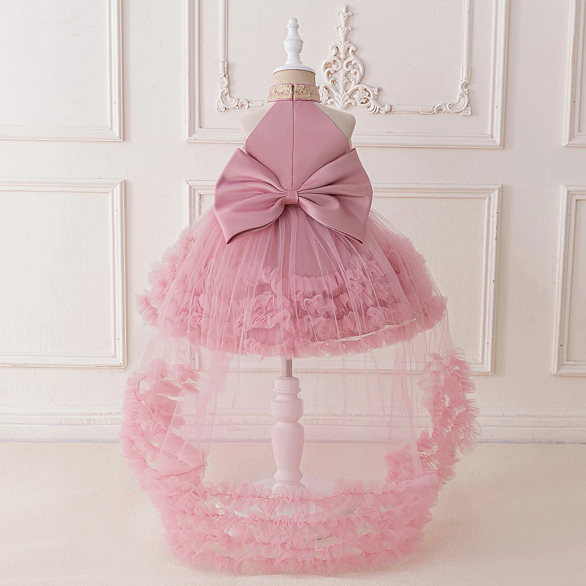 Evelyn Sequin Bow Dress