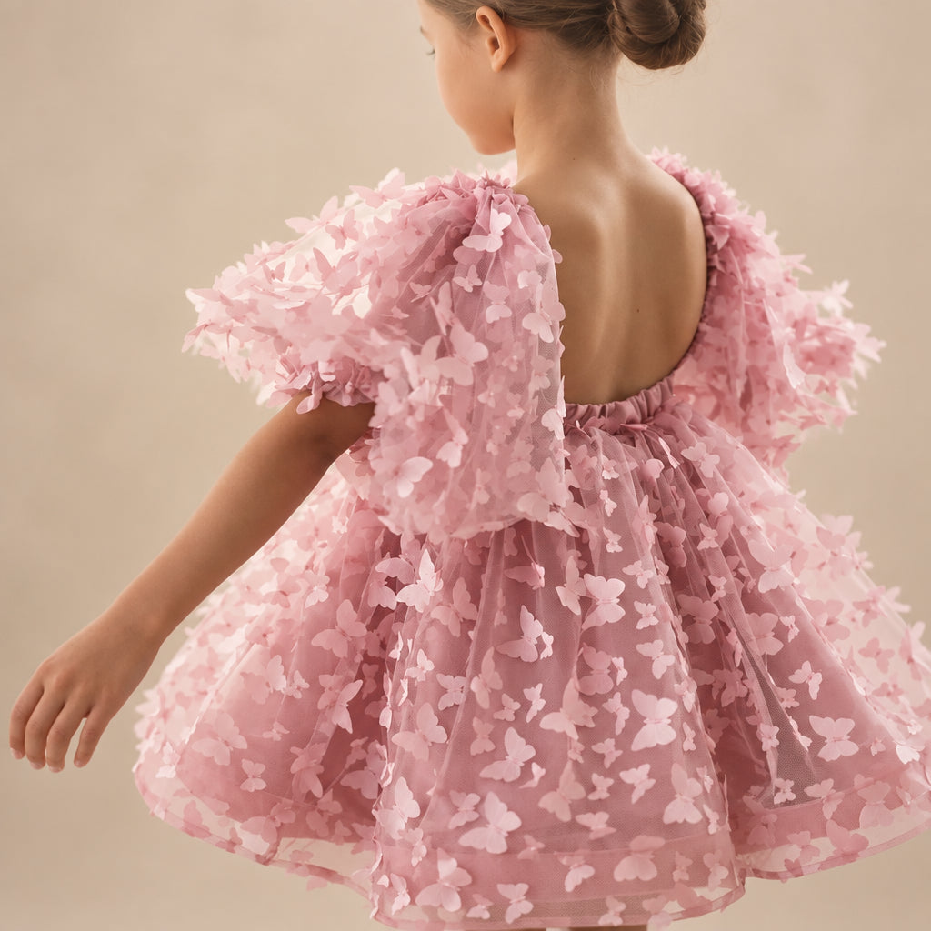 Butterfly Tulle Party Dress