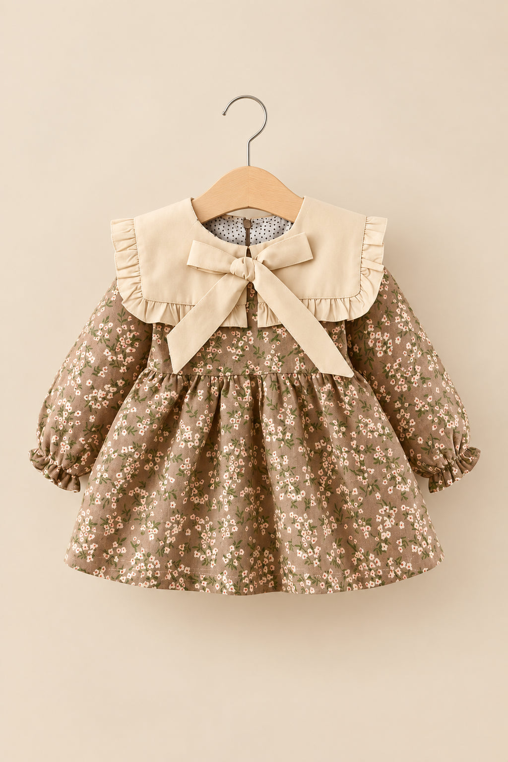 Vintage Floral Collar Dress