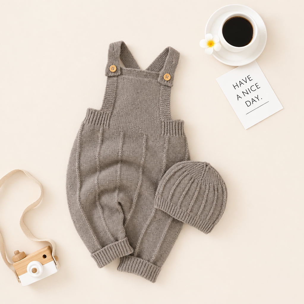 Willow Knit Overall Set