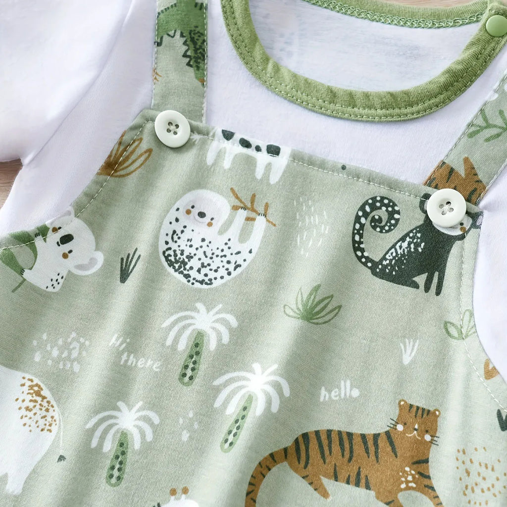 Sage Safari Romper