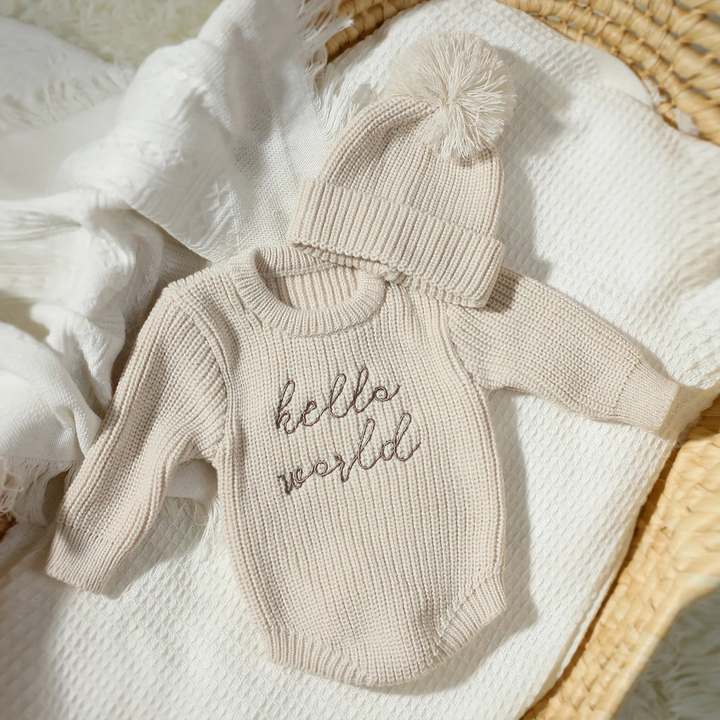 Hello World Knit Photo Set