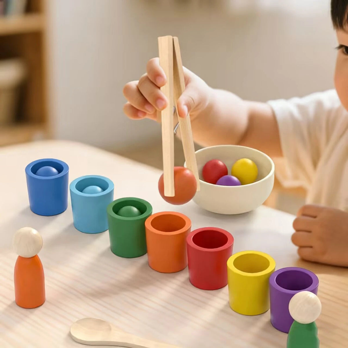 Rainbow Sorting Cups