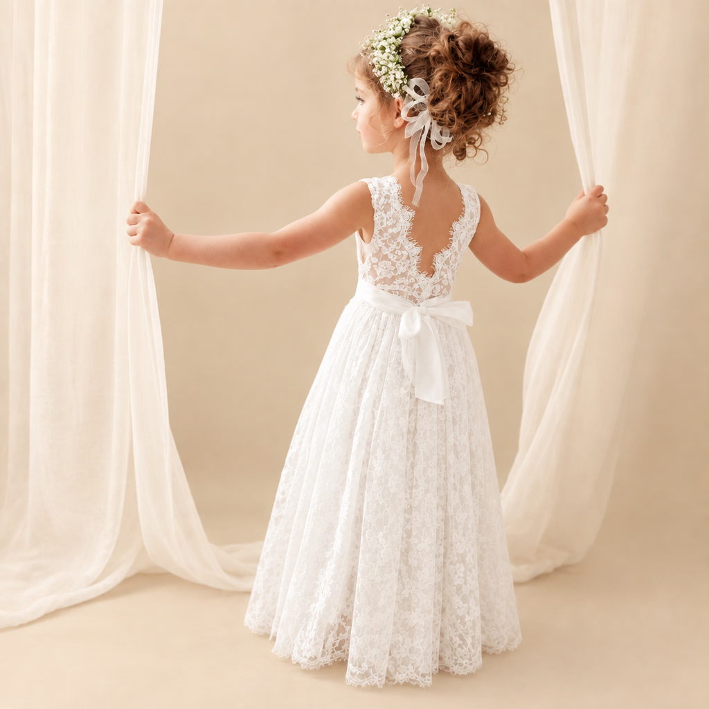 Lace Flower Girl Dress