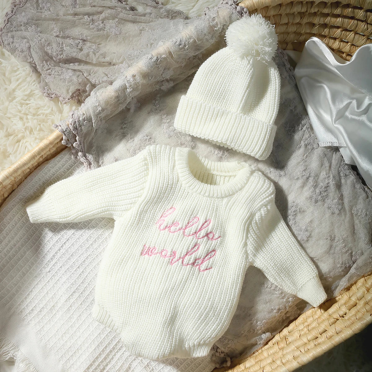 Hello World Knit Photo Set
