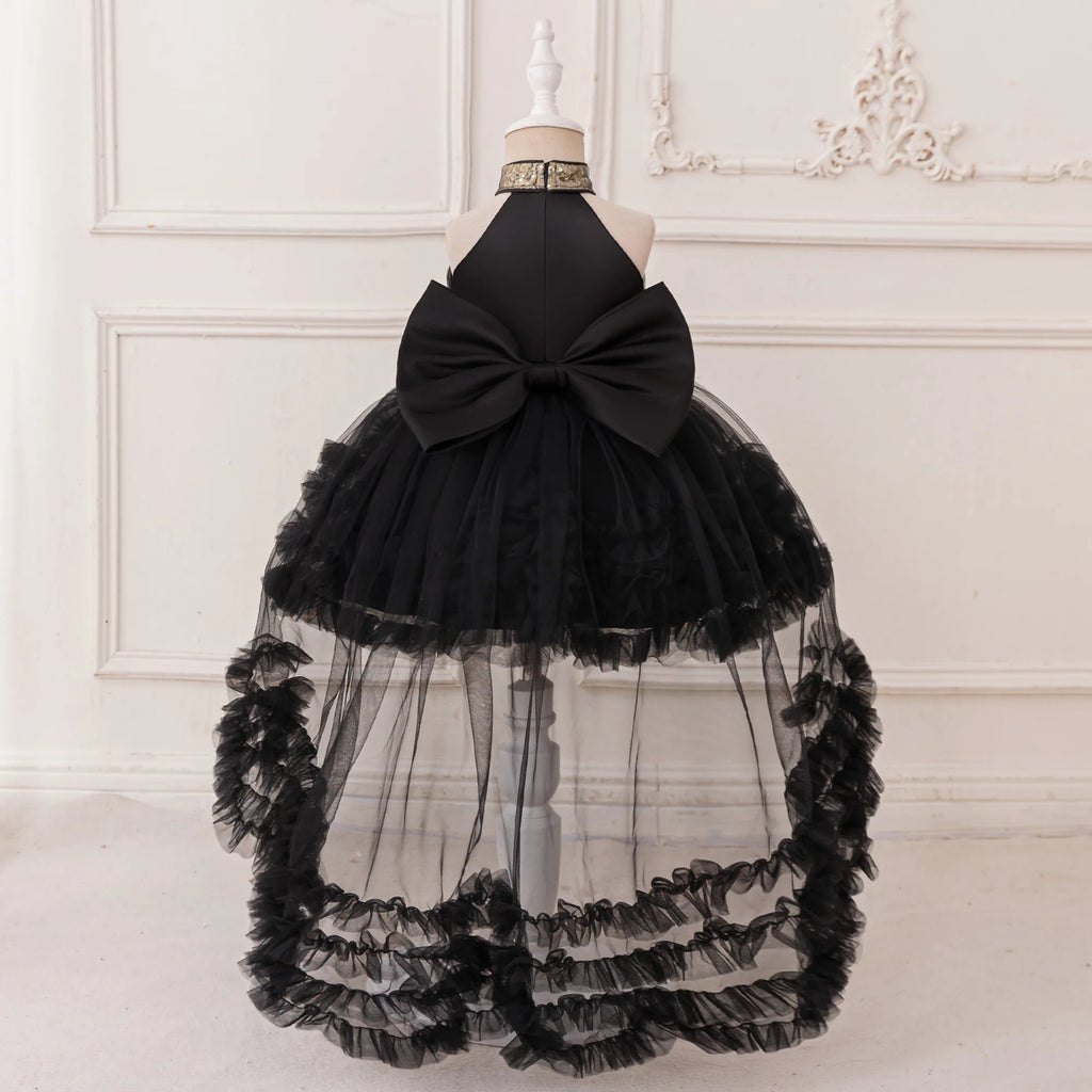 Evelyn Sequin Bow Dress