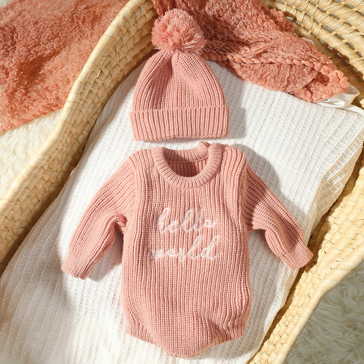 Hello World Knit Photo Set
