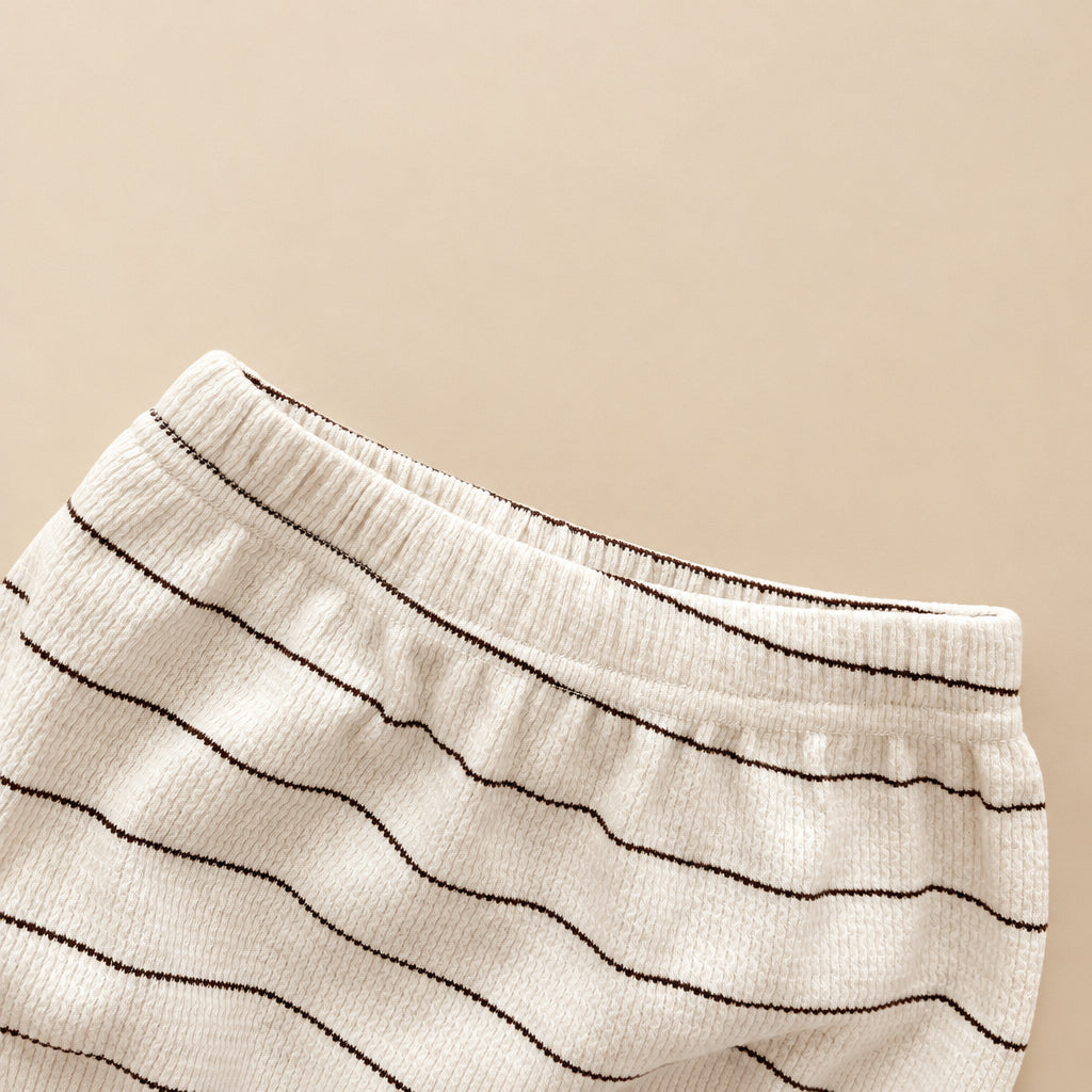 Mocha Stripe Baby Set