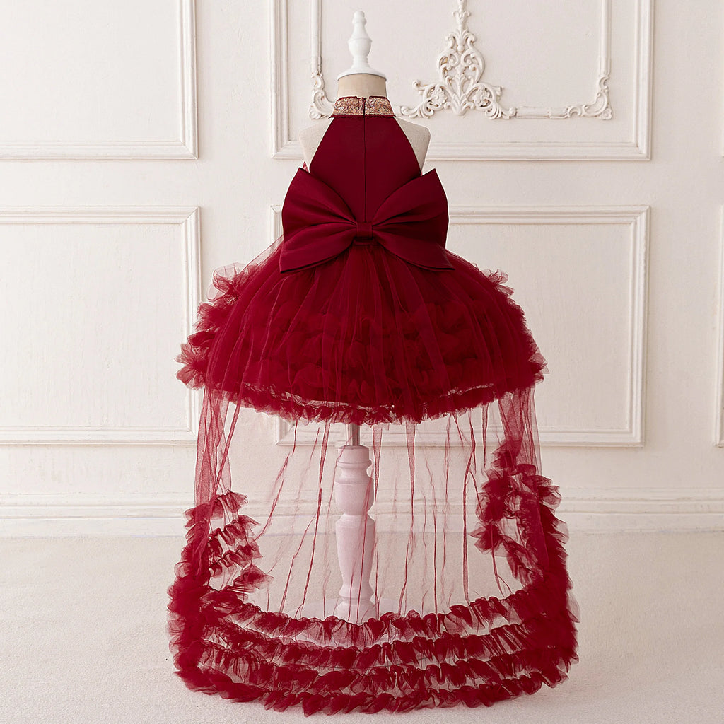 Evelyn Sequin Bow Dress