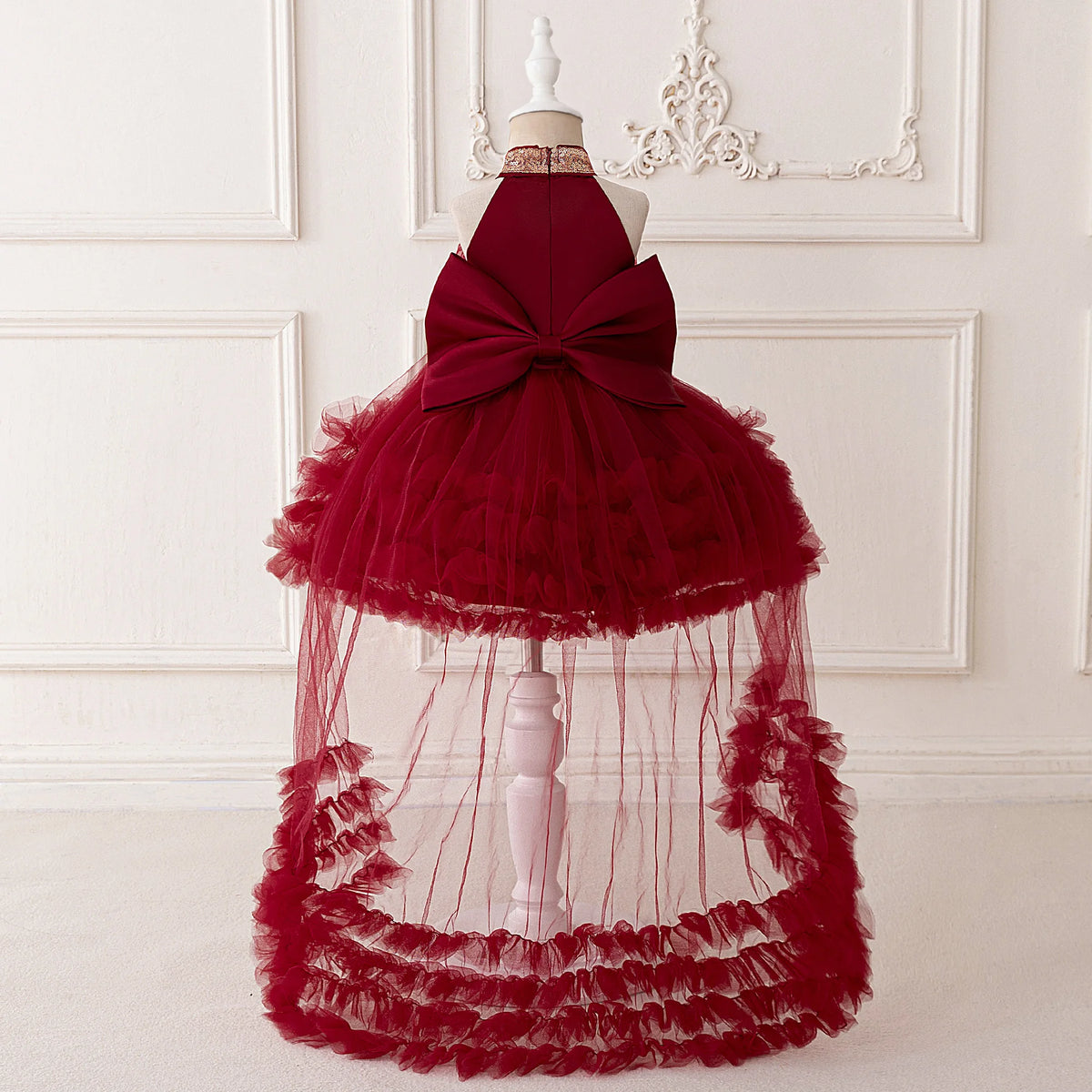 Evelyn Sequin Bow Dress
