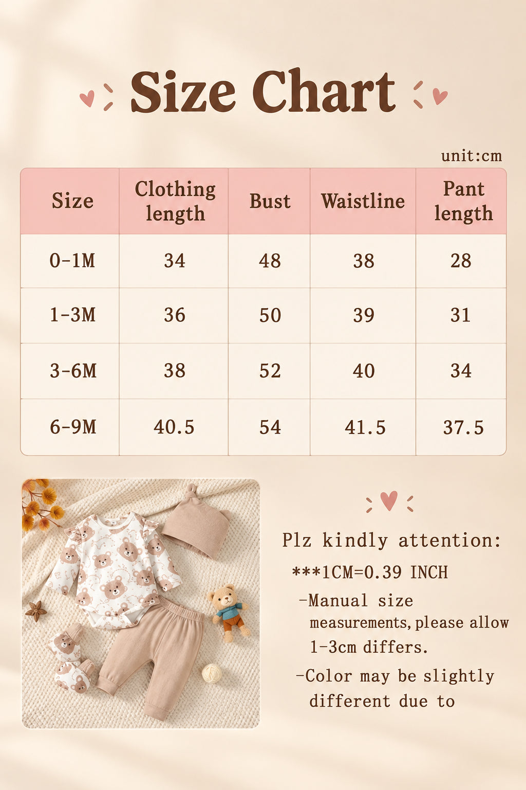 Little Bear Four-Piece Newborn Set