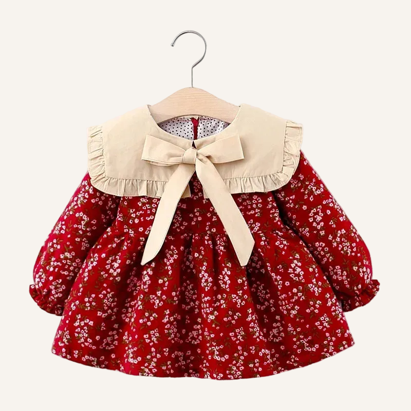 Vintage Floral Collar Dress