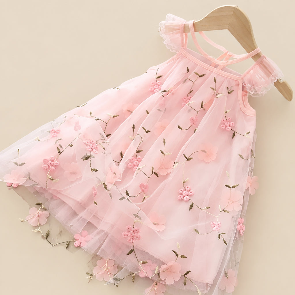 Blossom Embroidered Party Dress