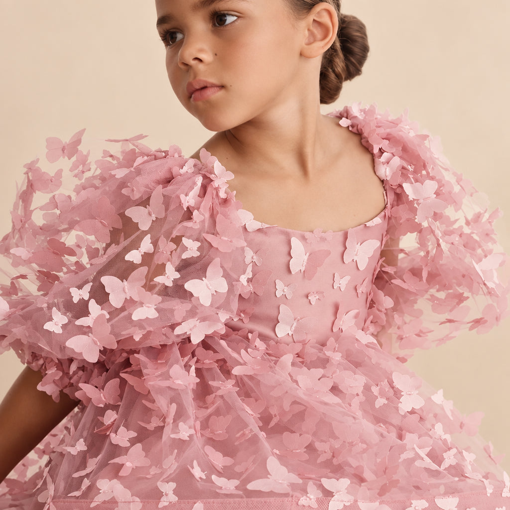 Butterfly Tulle Party Dress