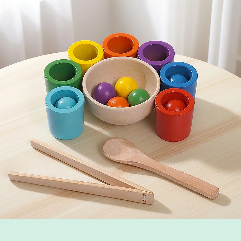 Rainbow Sorting Cups