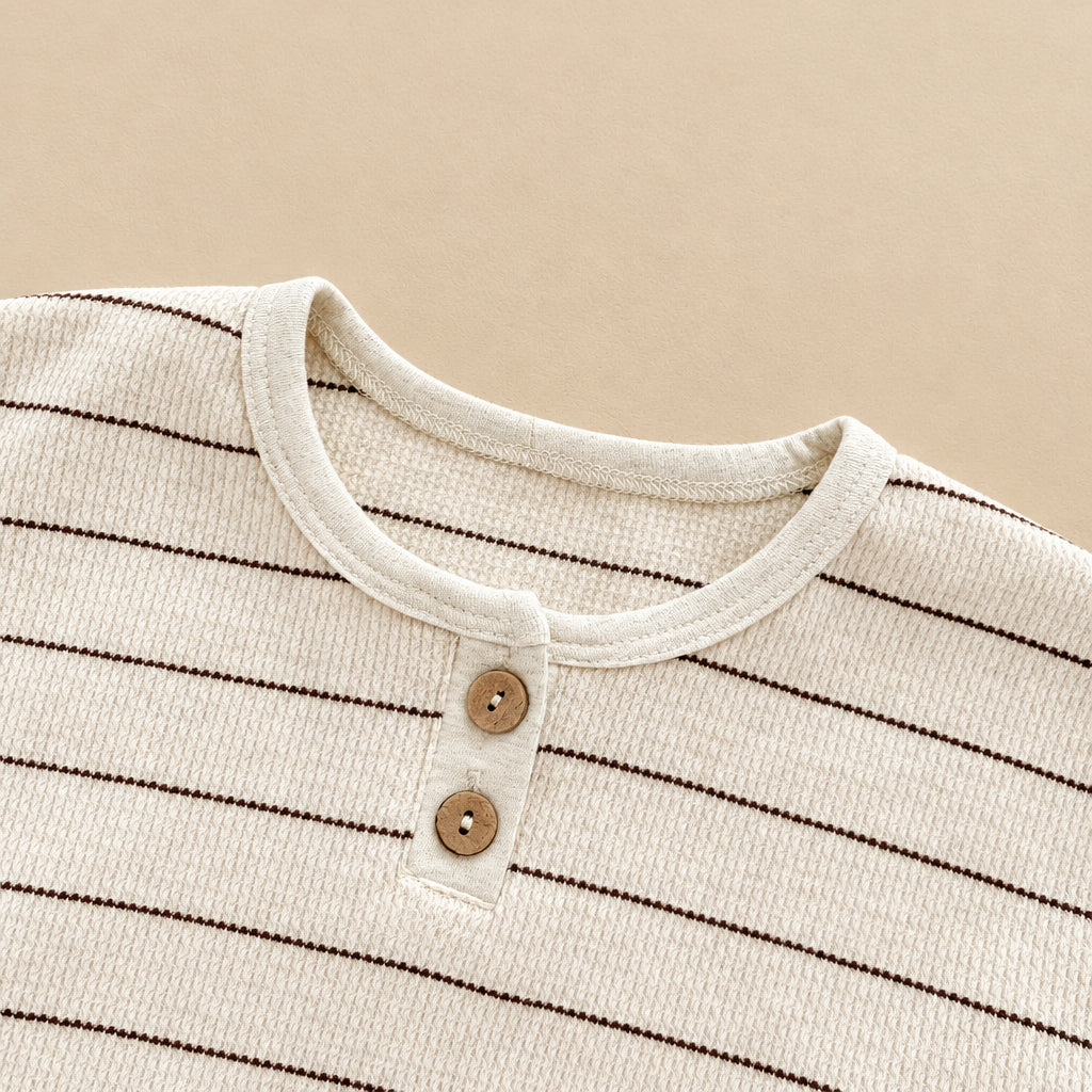 Mocha Stripe Baby Set