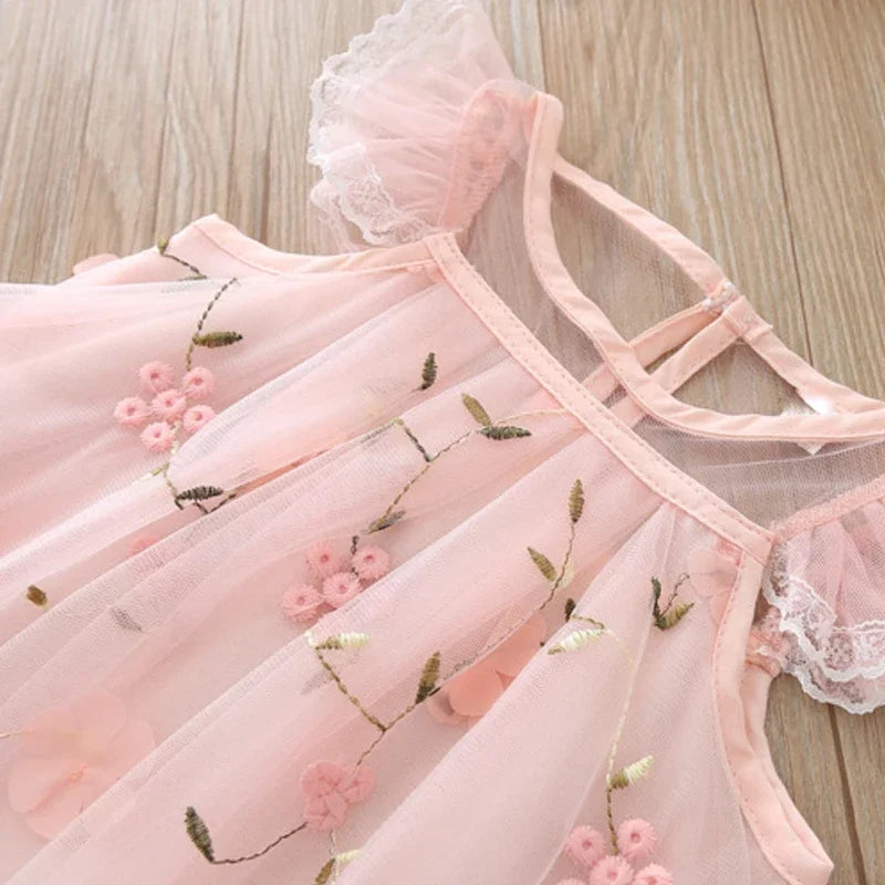 Blossom Embroidered Party Dress