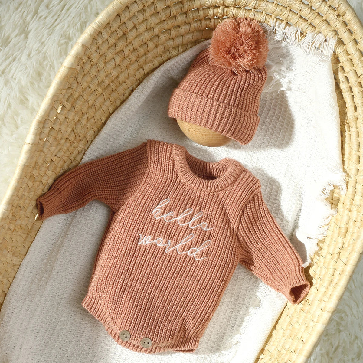 Hello World Knit Photo Set