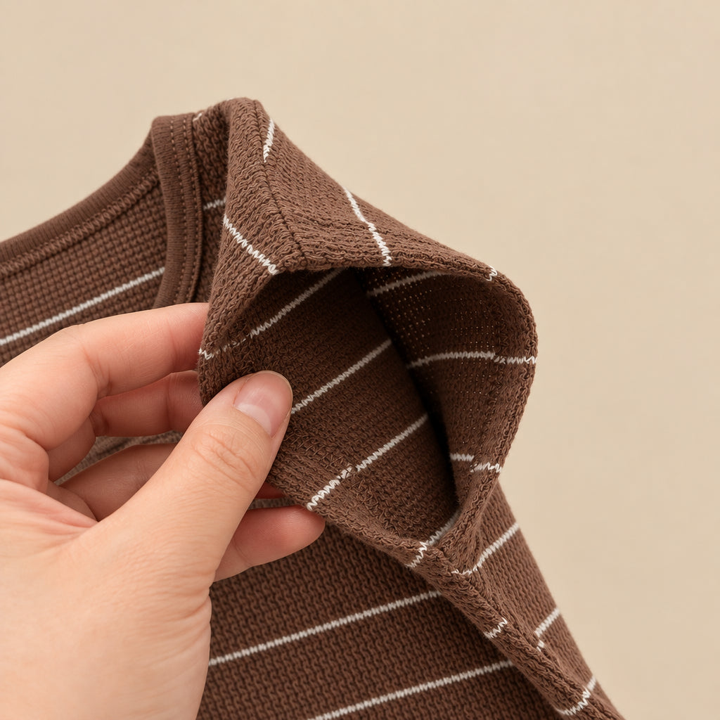 Mocha Stripe Baby Set