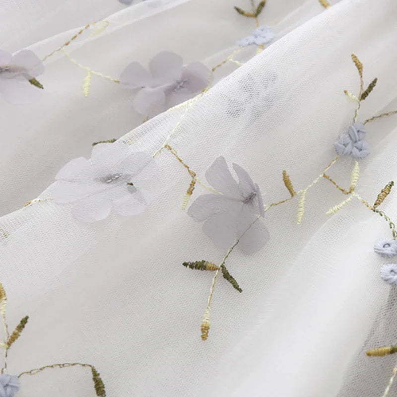 Blossom Embroidered Party Dress