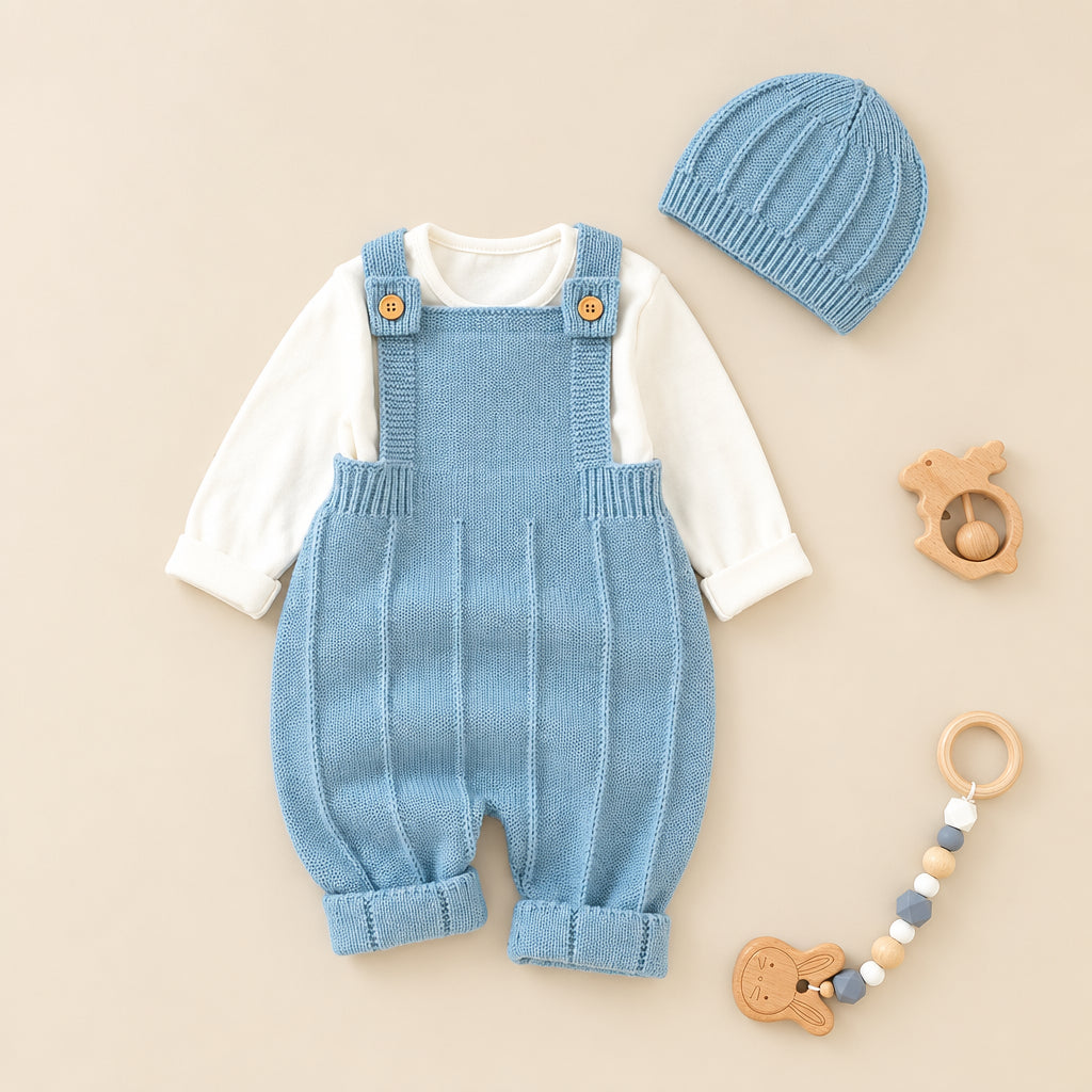 Willow Knit Overall Set