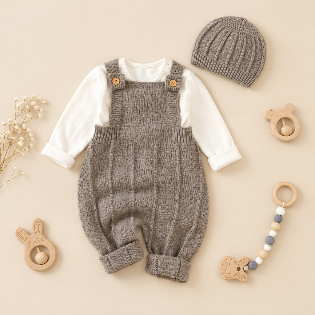 Willow Knit Overall Set