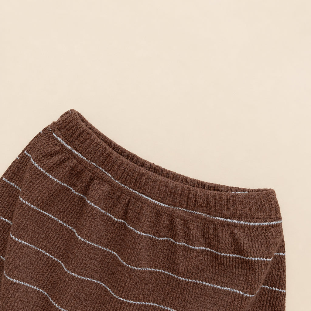 Mocha Stripe Baby Set