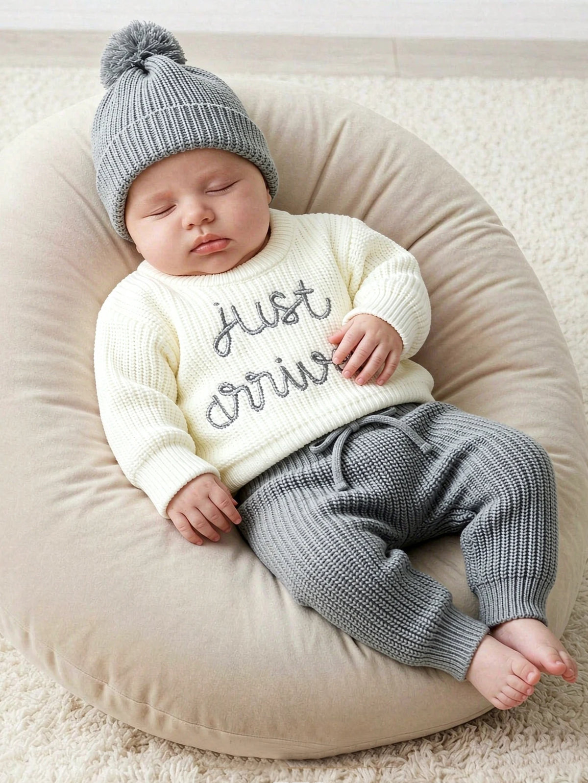 Just Arrived Knit Newborn Set