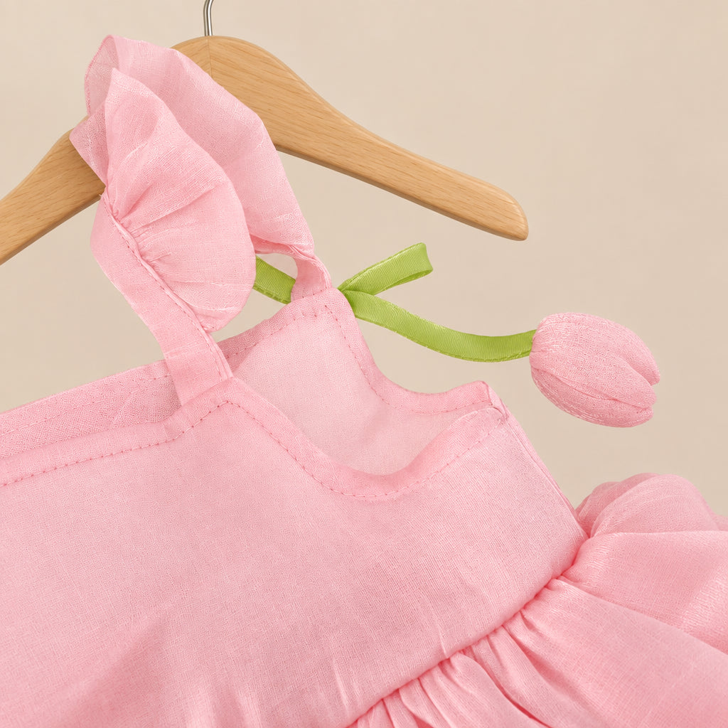 Rosette Chiffon Baby Dress
