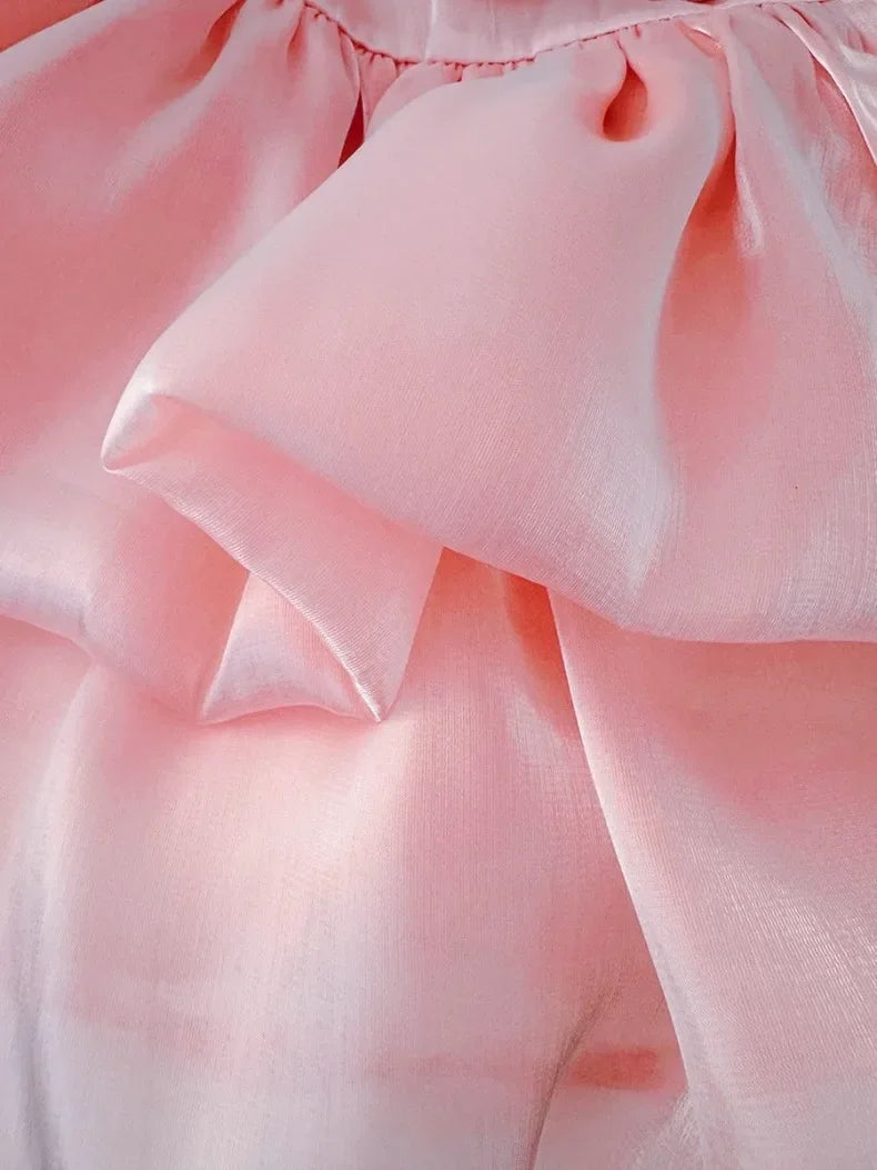 Rosette Chiffon Baby Dress